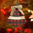 thumbnail image 1 of Xihbxyly Oferta Del Día Prime Solo Hoy Liquidación Adornos Navideños Clásicos Negros y Rojos Decoración para Árbol de Navidad Colgante de Madera para Navidad, 1 of 4