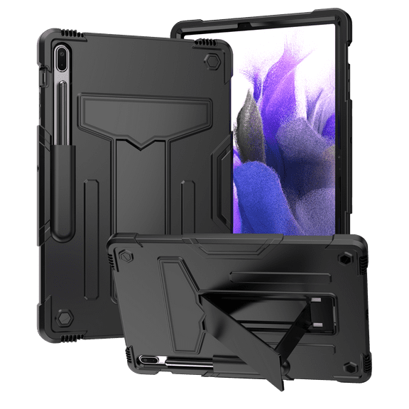 Galaxy Tab S8 11" Case (SM-X700/SM-T706), Epicgadget Dual Layer Hybrid Protective Cover with Kickstand Case for Samsung Galaxy Tab S8 11 inch (2022) Tablet (Black/Black)