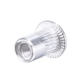 thumbnail image 5 of Unique Bargains M3 Rivets en Alliage d'Aluminium Moleté Tête Plate Fileté Écrou d'Insertion Argent 25 pcs, 5 of 5