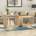 thumbnail image 2 of vidaXL Coffee Tables 2 pcs Nesting Table End Table Nightstand Solid Wood Pine, 2 of 11