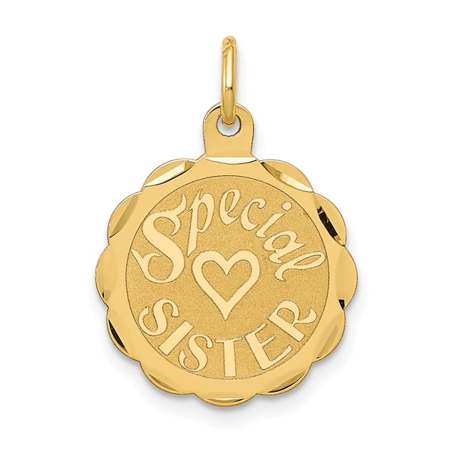 14 Carats Or Jaune Pendentif Pendentif Frère