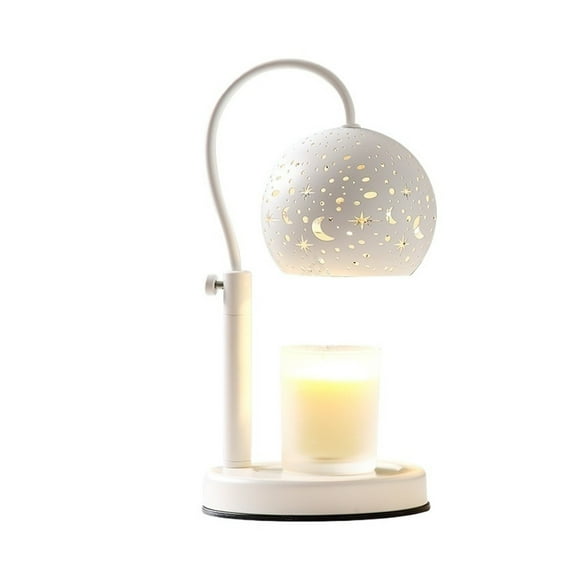 Creative Wax Melting Aromatherapy Lamp Starry Lampshade Melting Candle Timer Switch Brightness ,Fast Heating
