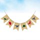 thumbnail image 3 of Colorful Dinosaur Burlap Banner Creative Dinosaur Printing Swallowtail Garland Bunting Flag Theme Party Supplies, 3 of 3