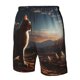 thumbnail image 4 of Fotbe Pyramid Desert Cat Trajes de Baño Estampados para Hombre, Shorts de Verano de Secado Rápido, Ropa de Playa, Bañadores-XX-Large, 4 of 6