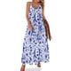 thumbnail image 1 of Salsa cubana - azul sobre blanco - patrón de baile contemporáneo de Cecca Designs Vestido sin mangas vestidos de cóctel, 1 of 7