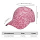thumbnail image 2 of Fotbe Pink Glitter Gorro Clásico de Béisbol, Gorra Ajustable con Broche Snapback, Gorro de Exterior de Algodón Suave, 2 of 6