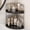 Black, variant on Bathroom Countertop Corner Organizer for Small Spaces, 2-Tier Counter Shelf | Oak & Iron Counter Shelf for Sink & Corners, Skincare, Toiletries, Space-Saving, Compact Vertical Storage