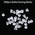 thumbnail image 4 of 200 Pcs Plastic Earrings Posts for Sports Clear Plastic Earrings Studs for Sensitive Ears Surgery DIY Supplies, 4 of 5