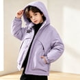 thumbnail image 6 of Lutiedan Boys Warm Winter Jacket Thick Fleece Full Zip Hooded Snow Coat Outdoor Windproof Casual Jacket with Pocket Size 5-15, 6 of 7