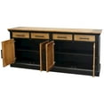thumbnail image 6 of Toulouse Wood Credenza Office Storage Console TV Entertainment Stand Black, 6 of 6