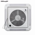 thumbnail image 4 of 36x36 cm / 14" x 14" RV Camper Roof Ventilation Fan, 10-Blade 12V Manual Lift, Reversible, Smoke Cover, 4 of 7