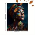 thumbnail image 3 of Vibrant Tribal Woman Portrait Canvas Print, Suitable for Living Room, Office, Yoga Studio, Kitchen, 3 of 8