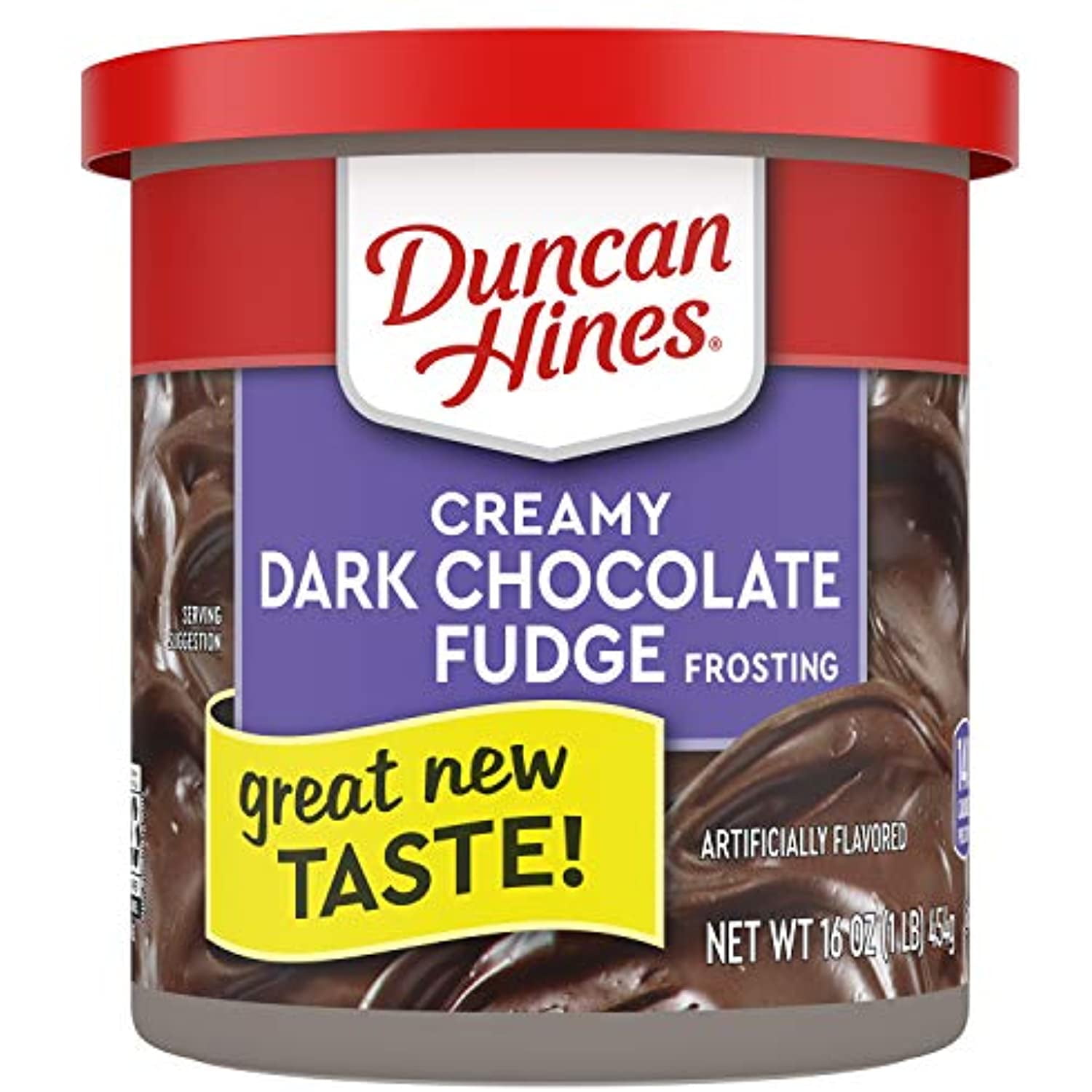 Duncan Hines Creamy HomeStyle Dark Chocolate Fudge Frosting, 16Ounce
