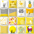 thumbnail image 2 of Housse de Coussin de style Nordique, Jaune Citron d'Été, 45 Housse de Coussin de 45 cm, 2 of 3