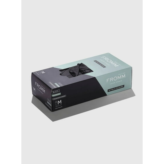 FROMM Color Studio Black Nitrile Gloves