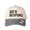 Black-and-white houndstooth, variant on HE'S ROPING Letter Embroidered Color Block Trucker Hat Unisex Adjustable Cotton Breathable Fashion Cap for Travel Daily Wear
