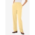 thumbnail image 2 of Woman Within Plus Size 7-Day Knit Straight Leg Pant Stretch Elastic Waist (Petite & Tall Available), 2 of 6