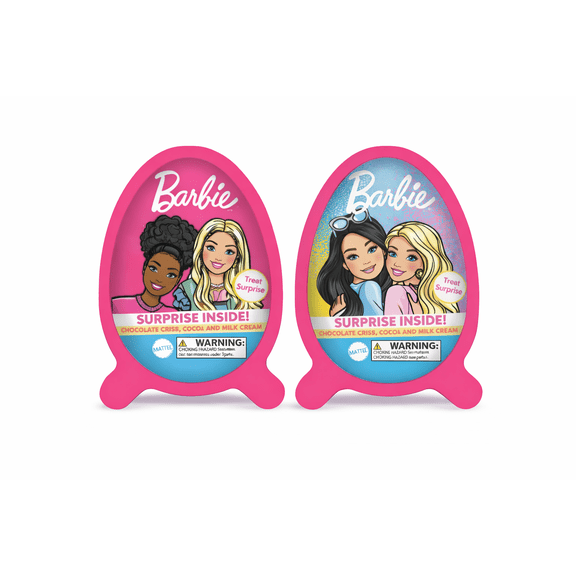 Barbie Fun Surprise Egg Chocolate Crisp Candy - 2 Pack