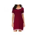 thumbnail image 3 of Finex Womens Nightdress Cotton Sleepwear Short Nightgowns Knit Sleepshirts, 3 of 6