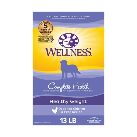 UPC: 0076344891024 | Wellness Complete Health Natural Dry Healthy Weight Dog Food Chicken & Peas 13-Pound Bag