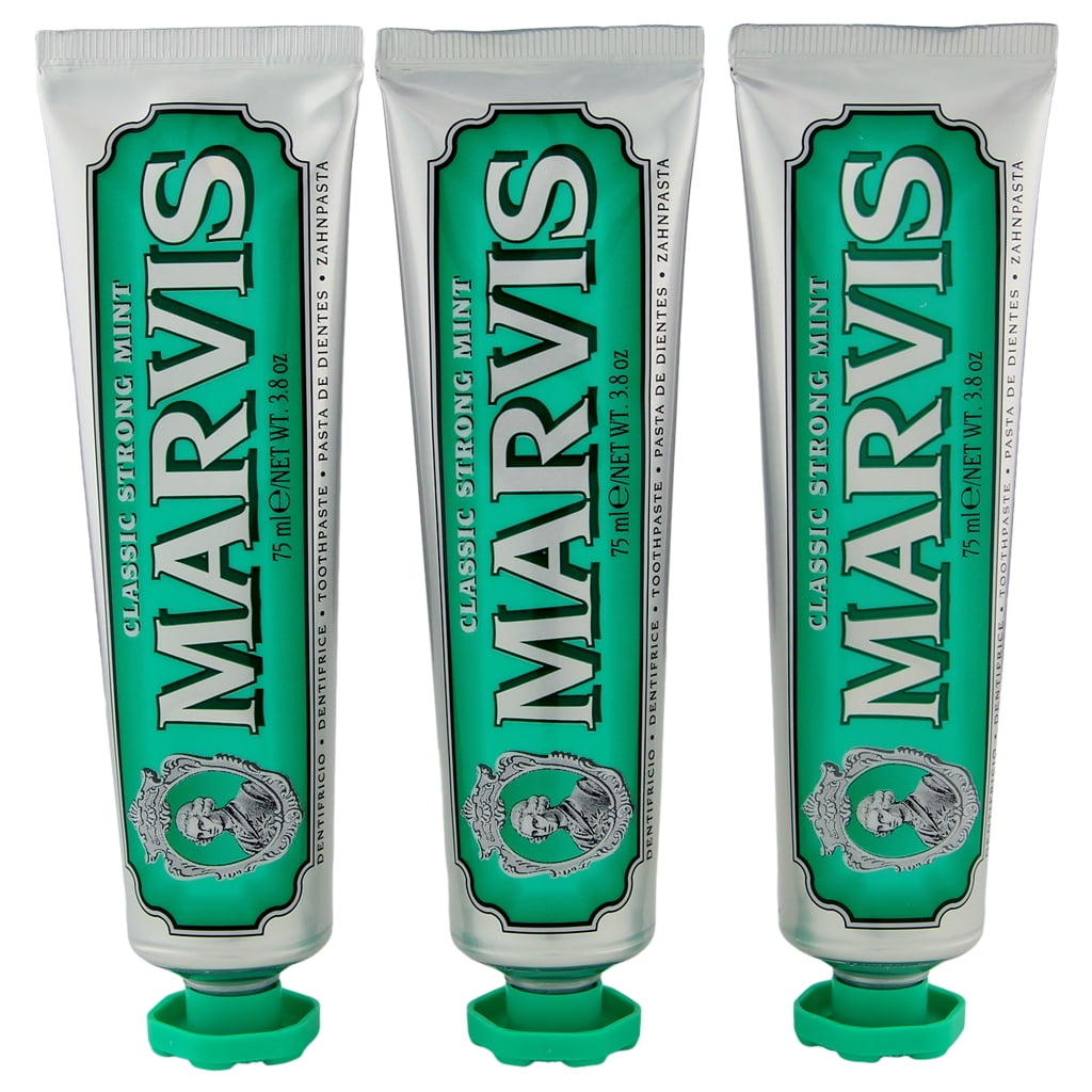 Marvis Marvis Classic Strong Mint Toothpaste Oz Pack Of Walmart Com Walmart Com