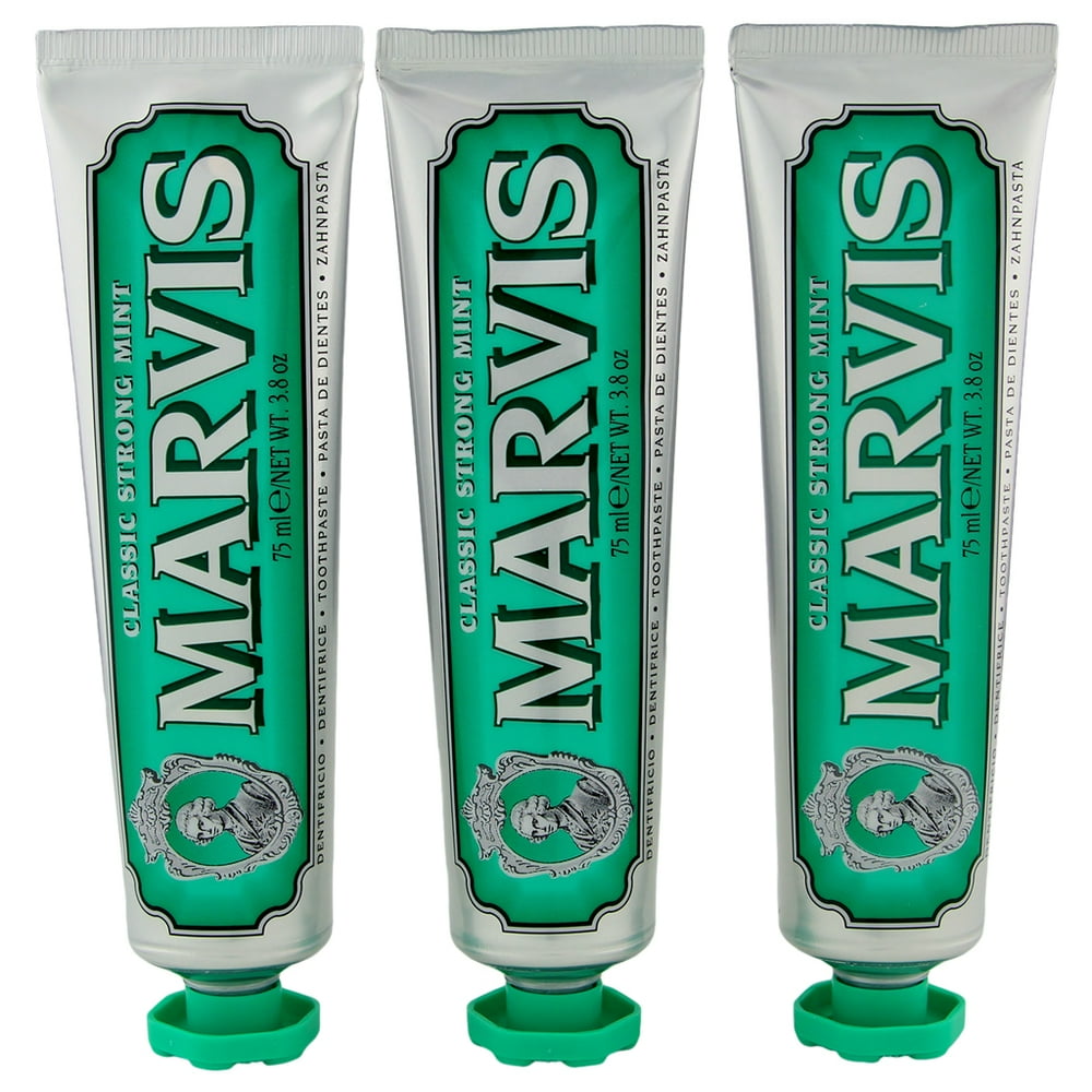 Marvis Marvis Classic Strong Mint Toothpaste, 3.8 Oz (Pack of 3