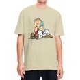 thumbnail image 3 of Camiseta de verano de Peanuts, Charlie Brown y Snoopy, camisetas de dibujos animados, ropa de calle, camisetas de algodón para hombre, camisetas de manga corta con estampado, 3 of 5