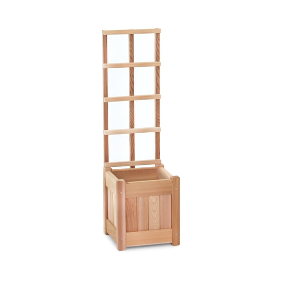 Skyline Decor 11w x 11d x 36h Planter Box with Trellis