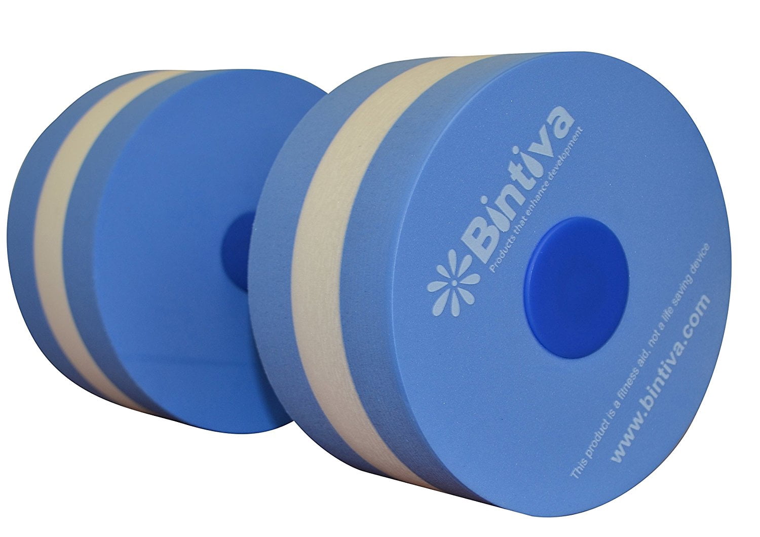 Aqua Dumbbell Set - Provides Resistance For Water Aerobics Fitness and Pool Exercises - 1 Pair - 3 Sizes Available -Medium