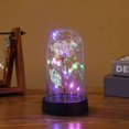 thumbnail image 4 of Rosa eterna con luz LED, flor artificial roja en cristal para novia, suministros para fiestas de bodas, regalos de San Valentín y Navidad, 4 of 5