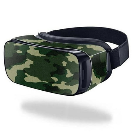 MightySkins SAGEVR-Green Camo Skin for Samsung Gear VR Original Cover Wrap Sticker - Green Camo