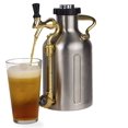thumbnail image 4 of uKeg Carbonated Growler-Great Gift for Beer Lovers, 64 oz, Stainless Steel, 4 of 4