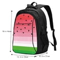 thumbnail image 4 of Yiaed Watermelon Print Laptop Backpack,Business Travel Durable Laptops Backpack with USB Charging Port,Water Resistant College Computer Bag, 4 of 5