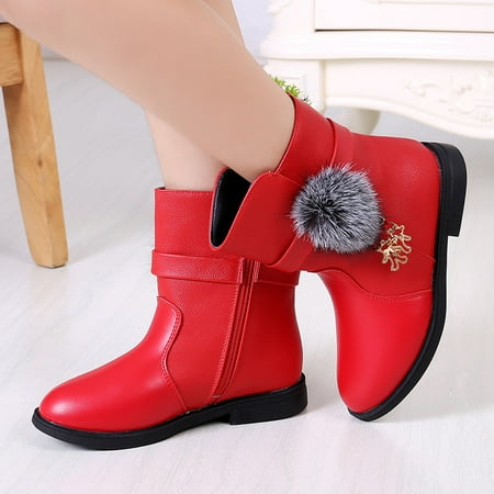 

Toddler Infant Kids Baby Princess Fashion Shoes Fashion Leather Boots Fragarn