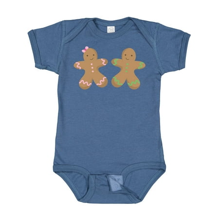 

Inktastic Twin Gingerbread Boy and Girl Co Gift Baby Boy or Baby Girl Bodysuit