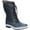 Navy Distressed Vegan Nubuck/Nylon, variant on JBU by Jambu Womens Chilly Faux Leather Faux Fur Lined Mid-Calf Boots