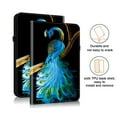 thumbnail image 5 of For Samsung Galaxy Tab S11 11" (SM-X730/SM-X736) Folio Case with Stand/Card Slots/Elastic Band Closure/Pen Loop Holder, Stylish Cute PU Leather Protective Lightweight Slim Cover, Peacock, 5 of 7