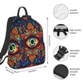 thumbnail image 2 of Fotbe Vibrant Psychedelic Eye Mochila Ligera para Hombres y Mujeres - Duradera y Resistente al Agua, Ideal para Escuela, Trabajo, Viajes y Uso Diario, 2 of 7
