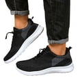 thumbnail image 5 of XIMIN Men Sneakers Walking Shoes Lightweight Athletic Knit Fashion Sneakers Non Slip Casual Breathable Tennis Shoes Work Shopping Travel Footwear, 5 of 8
