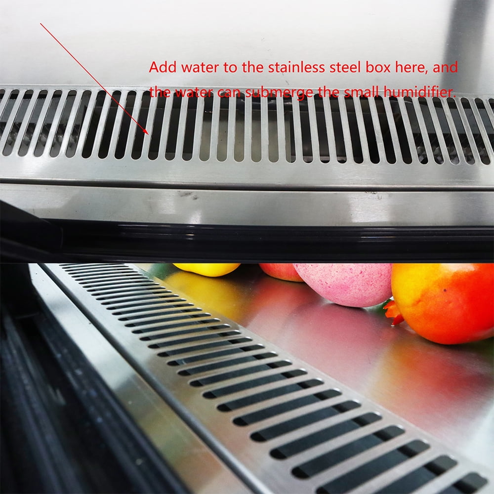 INTSUPERMAI 36" Commercial Refrigerators Refrigerated Cake Showcase Bakery Cooling Display Cabinet 220V