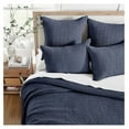 thumbnail image 2 of - Mills Waffle - Quilt Set - Navy Cotton Waffle - Quilt Size (68 x 86in.), Sham Size (26 x 20in.), 2 of 5