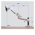 thumbnail image 4 of Aluminum Alloy Full Motion Free Lifting Ultra Long Arm 13-32 inch LED LCD Monitor Holder ,Adjustable, 4 of 5