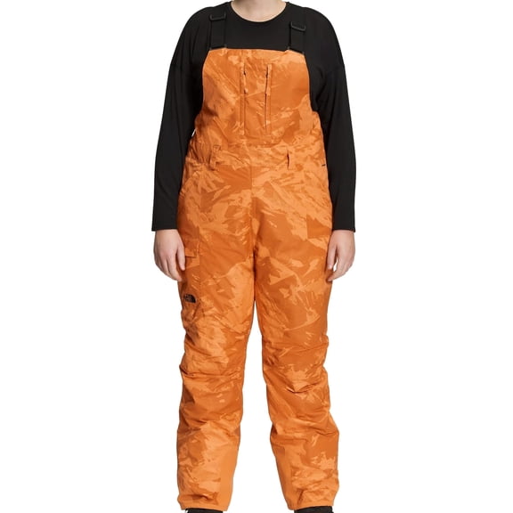 The North Face Women's Freedom Bib Cargo Pants Camo Topaz 2X