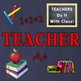 thumbnail image 3 of CafePress - Teachers Do It With Class Long Sleeve Dark T Shirt - Long Sleeve Dark T-Shirt, 3 of 4
