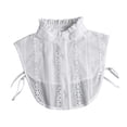 thumbnail image 3 of Cuello falso para damas, elegante cuello falso para uso diario, camisetas, vestidos y ropa. Blanco, 3 of 8
