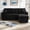 Black, variant on Shaiaield 71" Gray Couch with Pull out Bed,Small 3 Seater Couch with Storage,Small Sectional Sofa with Reversible Chaise,Modern L Shaped Sofa for Living Room