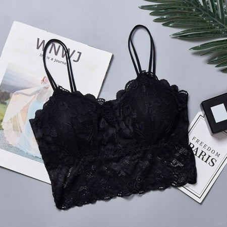 

Plus Size Lingerie For Women Fashion Ladies Lace Strapless Underwear Strapless Padded Back Large Size