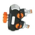thumbnail image 3 of Conector de Manguera de 2, Adaptador de Manguera de Jardín Grueso Práctico Práctico para Fugas Eficiente 2 Válvula Para Lavado de Automóviles de Rigo de Jardín, 3 of 7