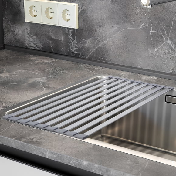 FUEENIRVA De Platos Expandible De Metal Plegable Para Cocina Sobre Fregadero