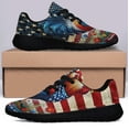 thumbnail image 3 of Patriotic RooStr 4th Of July Shoes Sneakers Black Size 7.5, 3 of 7